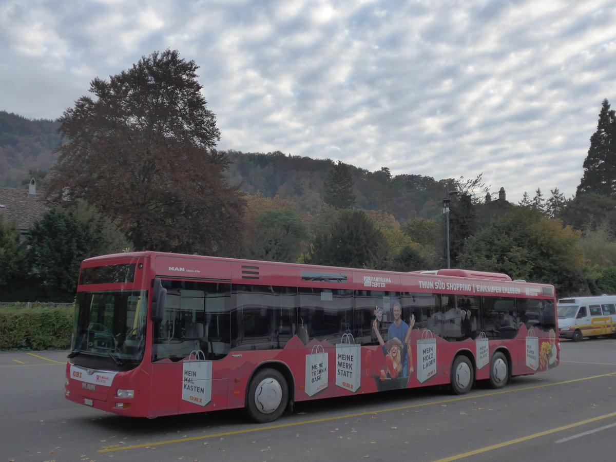 (176'211) - STI Thun - Nr. 160/BE 752'160 - MAN am 22. Oktober 2016 bei der Schifflndte Thun