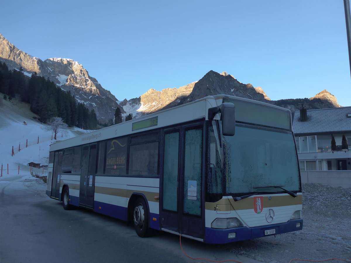 (177'428) - EAB Engelberg - Nr. 3/OW 10'187 - Mercedes/Hess (ex ZVB Zug Nr. 157; ex ZVB Zug Nr. 57) am 30. Dezember 2016 in Engelberg, Titlisbahnen