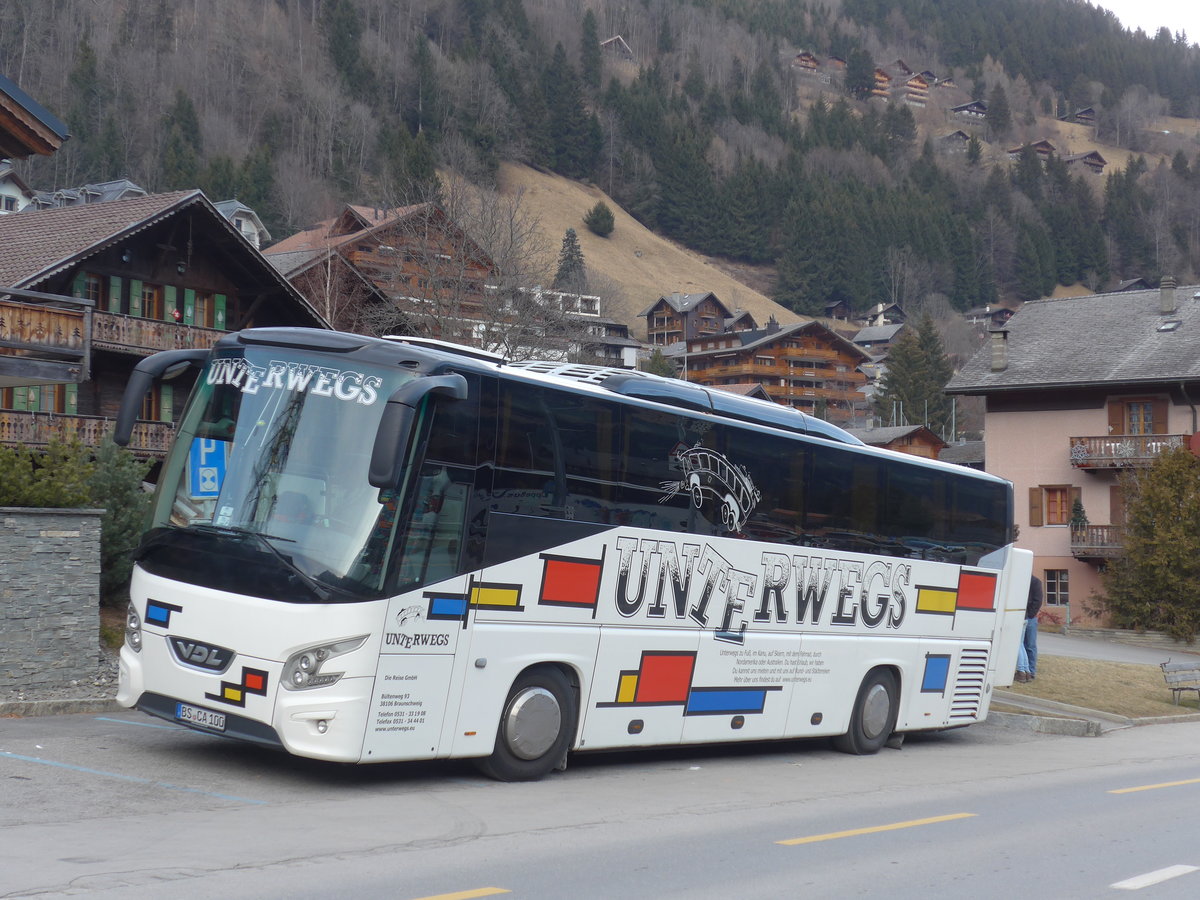 (177'566) - Aus Deutschland: Unterwegs, Braunschweig - BS-CA 100 - VDL am 2. Januar 2017 in Champry