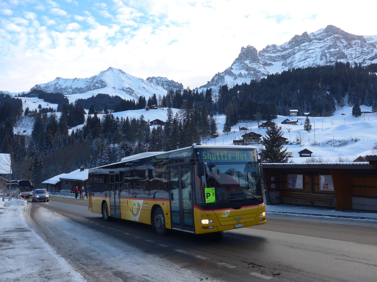 (177'701) - PostAuto Bern - Nr. 202/BE 724'202 - MAN (ex RBS Worblaufen Nr. 202) am 7. Januar 2017 in Adelboden, Oey