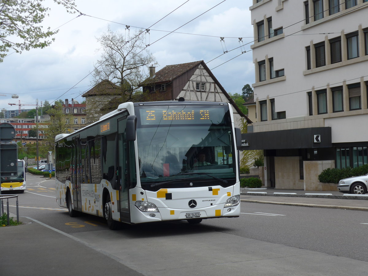 (179'676) - SB Schaffhausen - Nr. 23/SH 54'323 - Mercedes am 17. April 2017 beim Bahnhof Schaffhausen