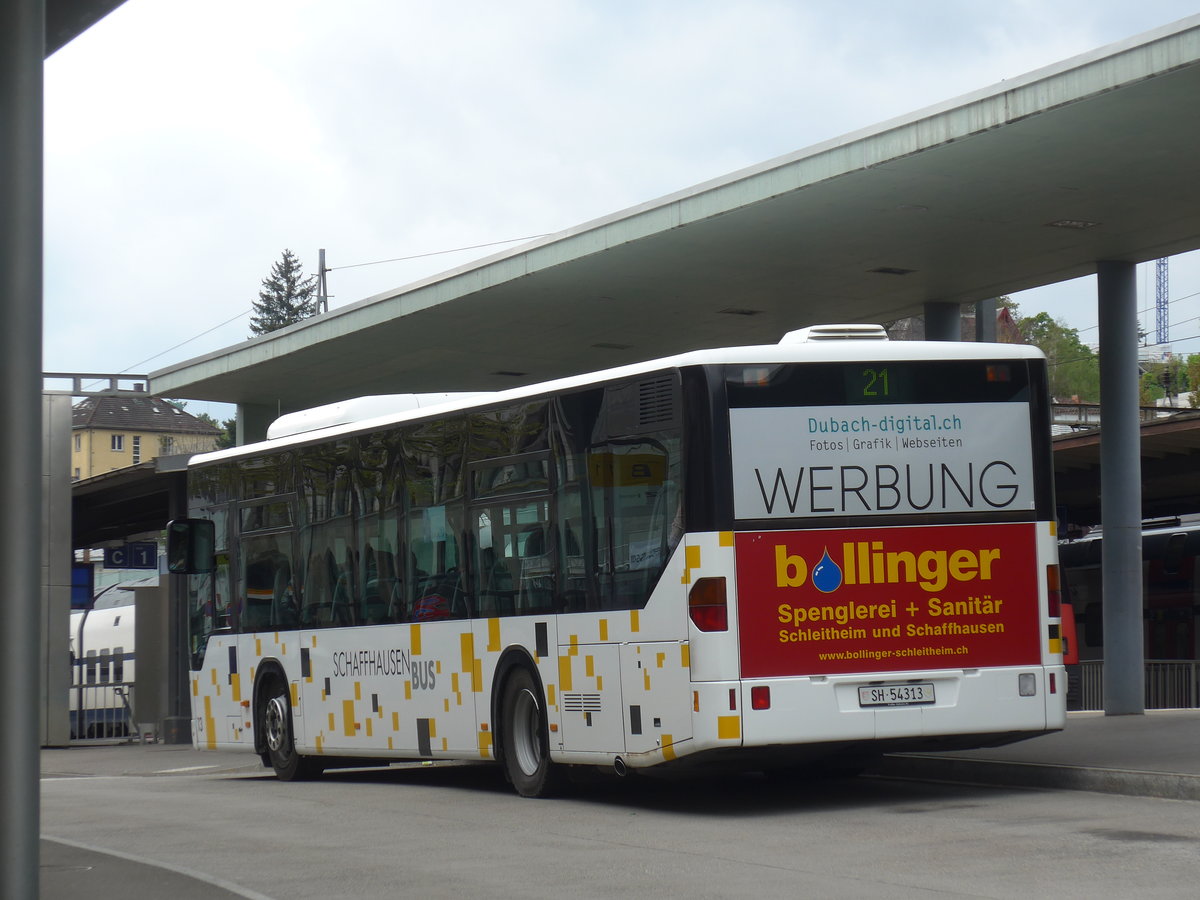 (179'683) - SB Schaffhausen - Nr. 13/SH 54'313 - Mercedes am 17. April 2017 beim Bahnhof Schaffhausen