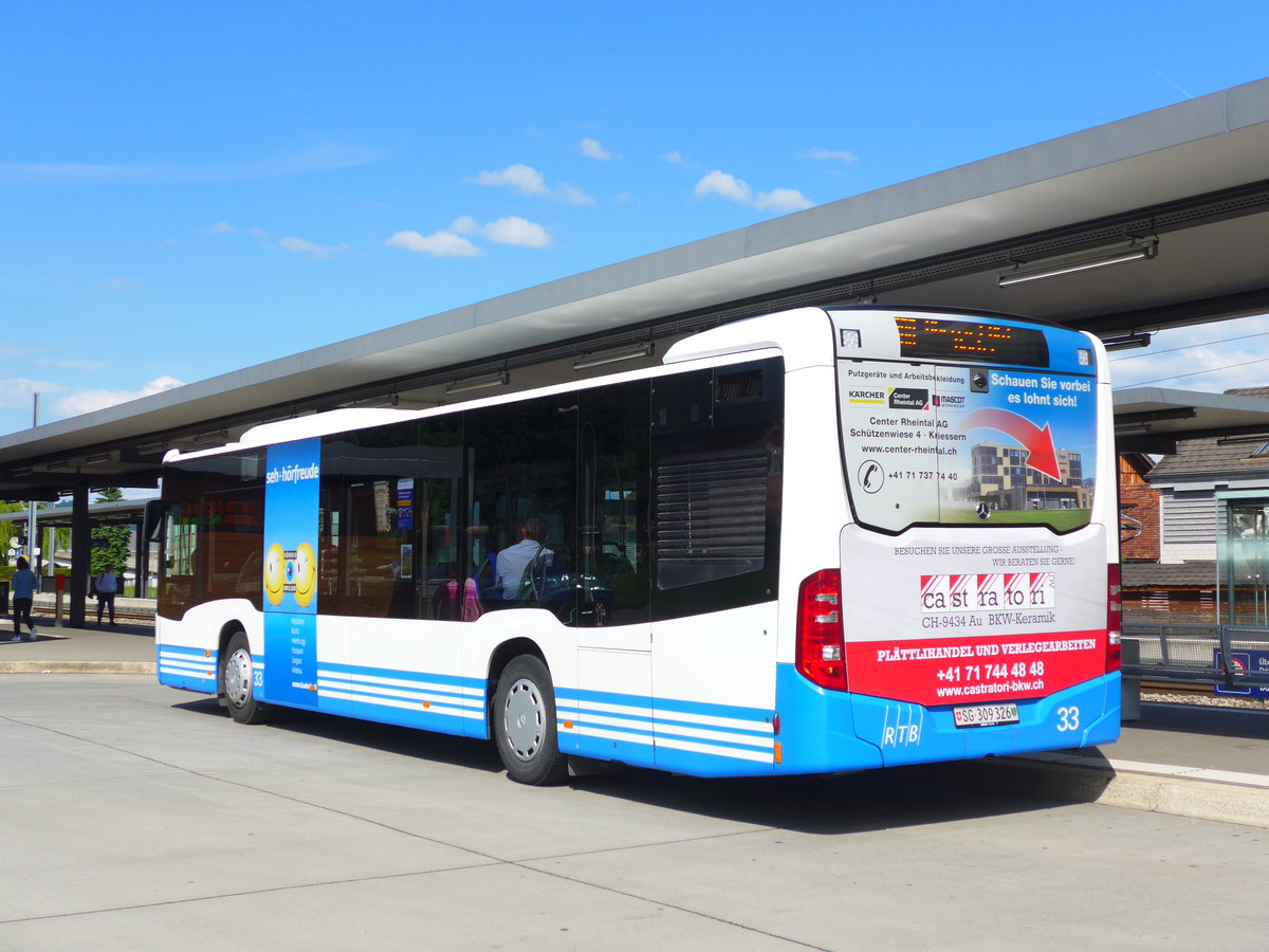 (180'254) - RTB Altsttten - Nr. 33/SG 309'326 - Mercedes am 21. Mai 2017 beim Bahnhof Altsttten