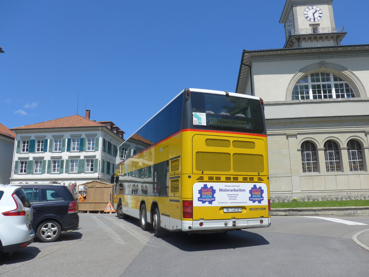 (180'354) - PostAuto Ostschweiz - AR 14'838 - Neoplan (ex P 27'016) am 22. Mai 2017 in Heiden, Post