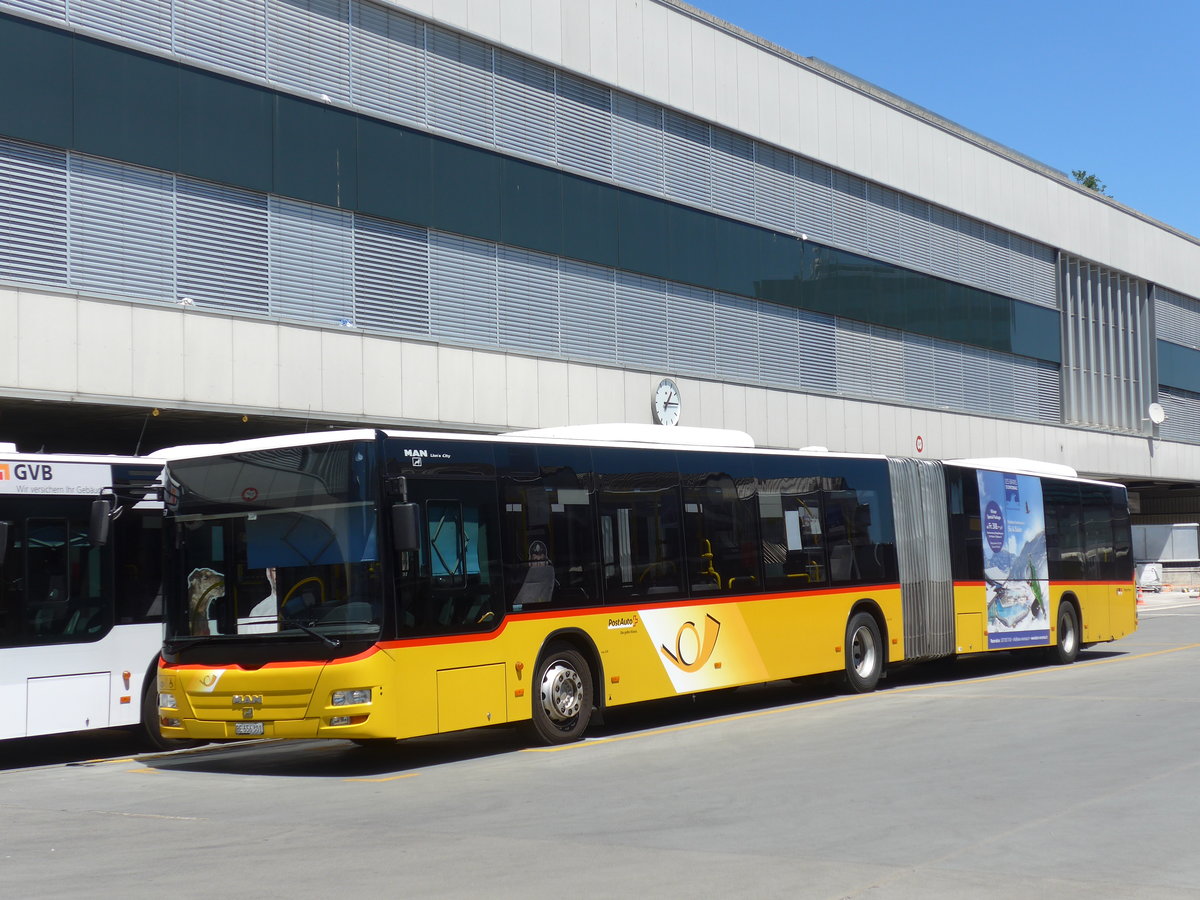 (181'213) - PostAuto Bern - Nr. 664/BE 656'301 - MAN am 18. Juni 2017 in Bern, Postautostation