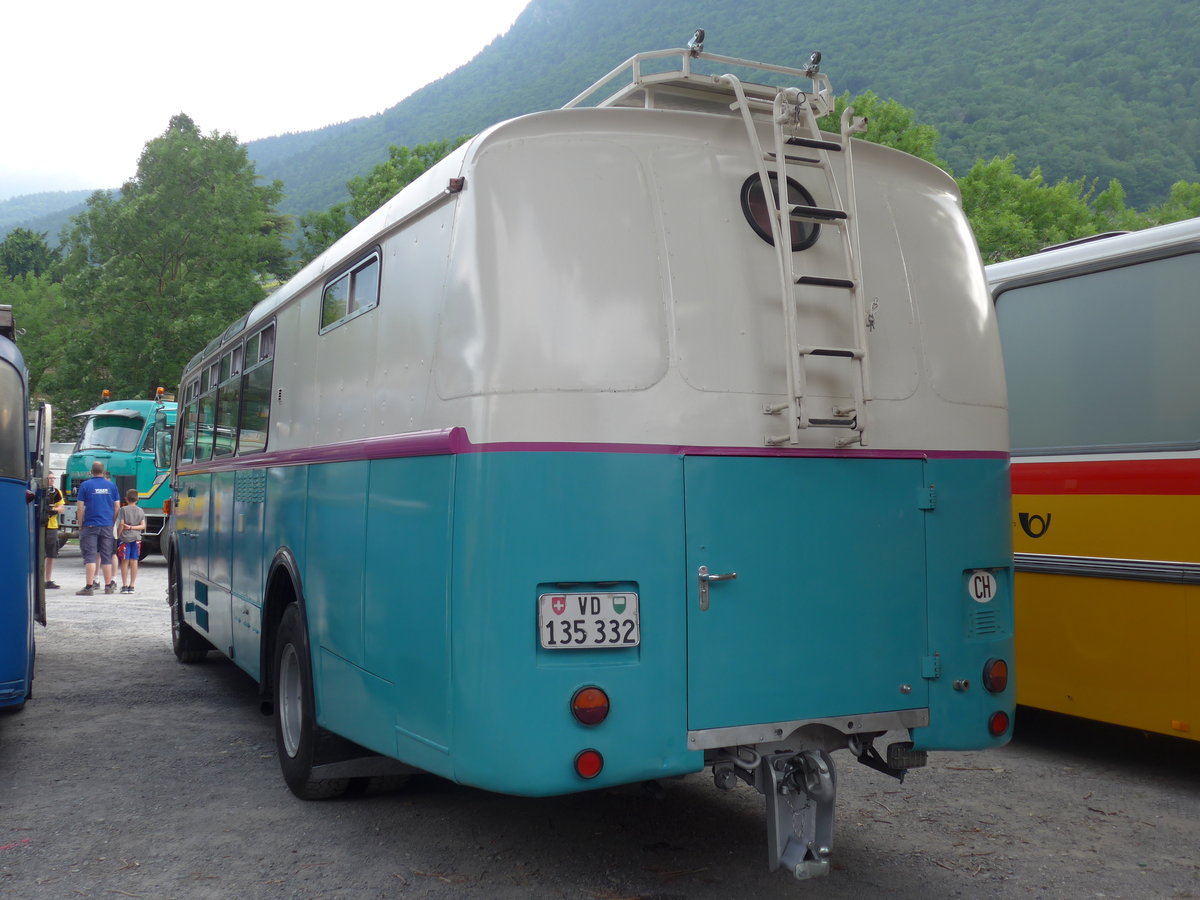 (181'304) - Pittet, Aigle - VD 135'332 - Saurer/Saurer (ex M+79'518; ex P 24'137; ex P 21'737) am 24. Juni 2017 in Aigle, Saurertreffen