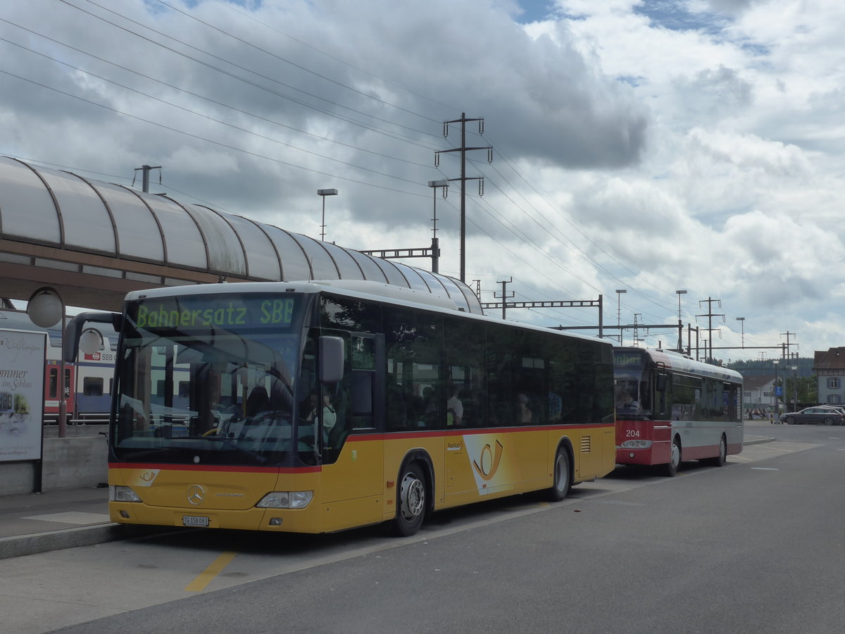 (181'983) - PostAuto Ostschweiz - TG 158'093 - Mercedes (ex Nr. 3) am 10. Juli 2017 beim Bahnhof Oberwinterhur