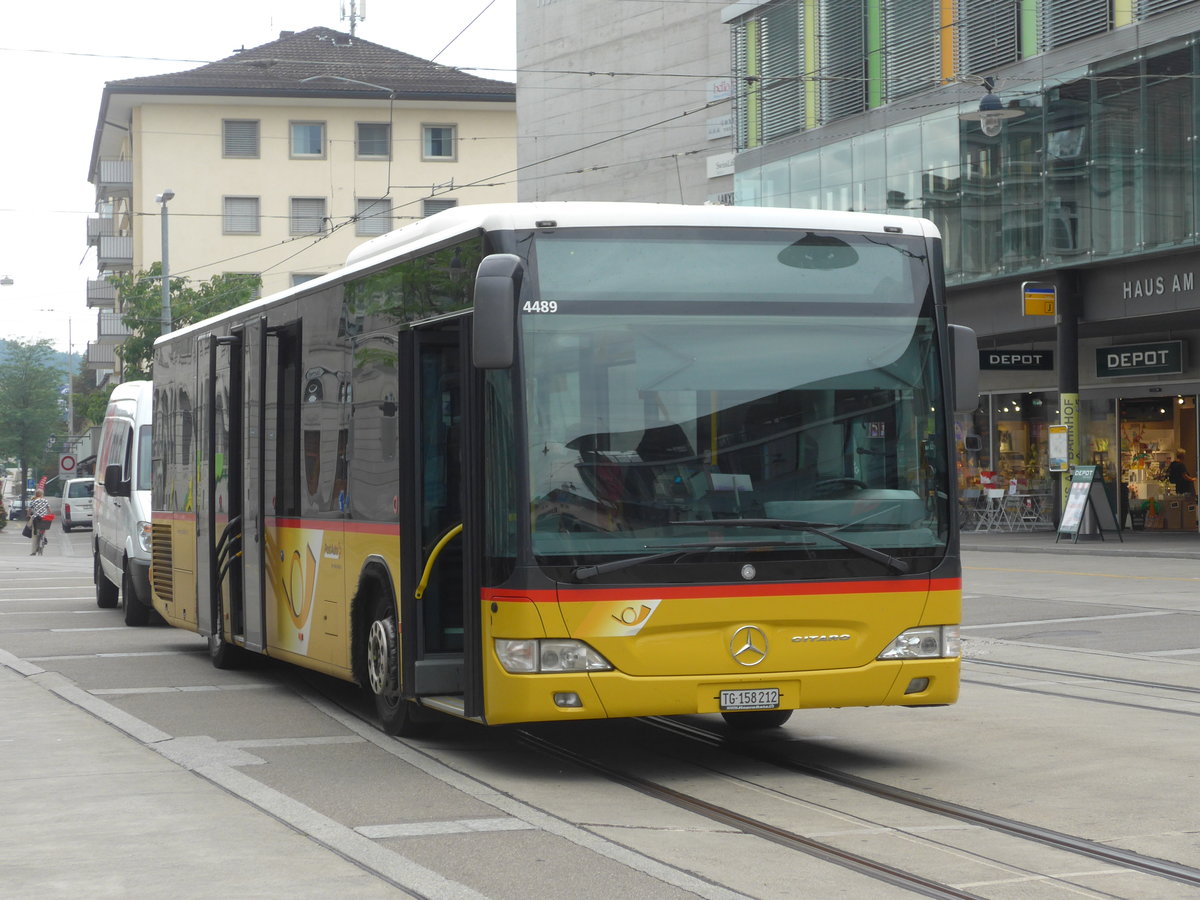 (182'531) - PostAuto Ostschweiz - TG 158'212 - Mercedes (ex Nr. 18) am 3. August 2017 beim Bahnhof Frauenfeld
