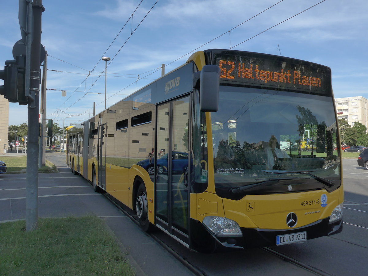 (182'990) - DVB Dresden - Nr. 459'311/DD-VB 9311 - Mercedes am 8. August 2017 in Dresden, Akademiestrasse