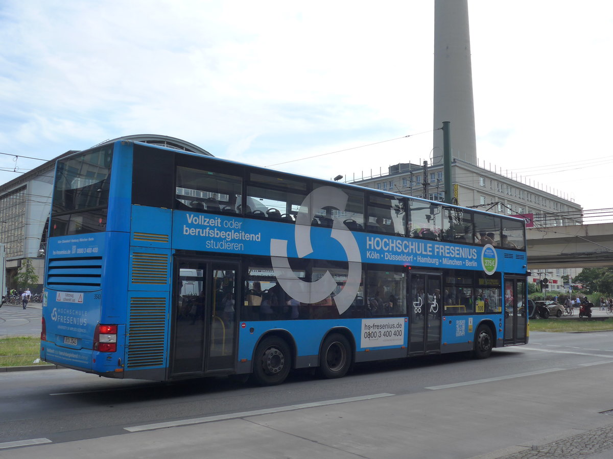 (183'352) - BVG Berlin - Nr. 3543/B-V 3543 - MAN am 10. August 2017 in Berlin, Alexanderplatz