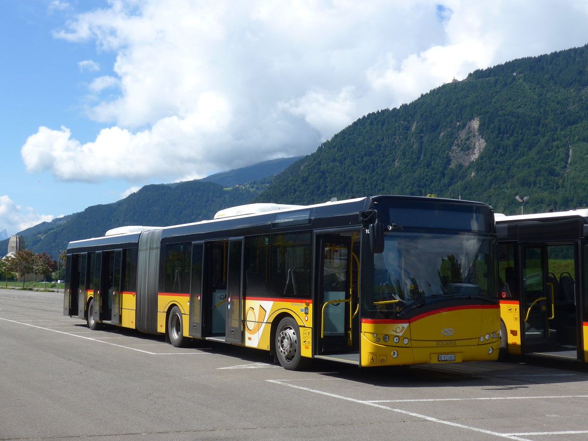 (184'584) - PostAuto Bern - Nr. 683/BE 813'683 - Solaris am 3. September 2017 in Interlaken, Flugplatz