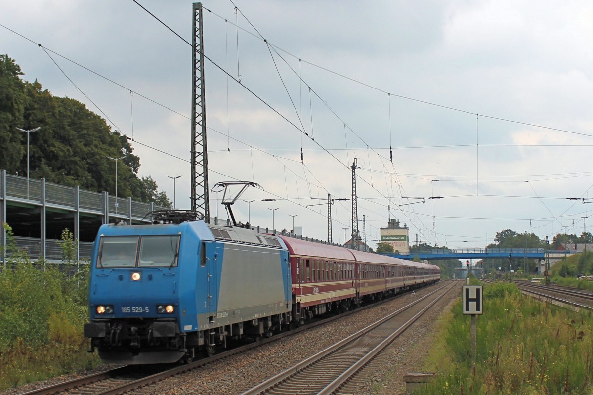 185 529-5 mit einen Sonderzug am 13.09.2015 in Tostedt. DANKE Stefan!