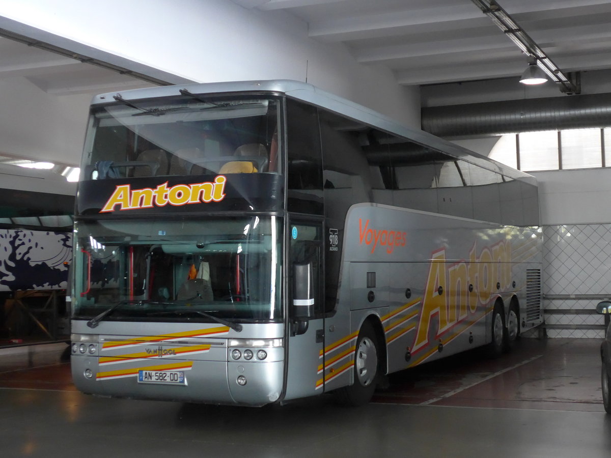 (185'506) - Aus Frankreich: Antoni, Haguenau - AN 582 DD - Van Hool am 28. September 2017 in Andorra la Vella, Carparkhaus