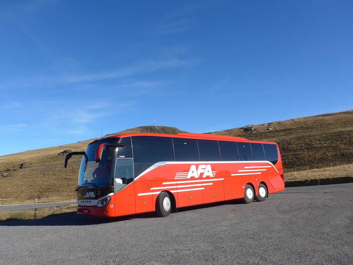 (185'610) - Aus der Schweiz: AFA Adelboden - Nr. 16/BE 21'181 - Setra am 29. September 2017 auf dem Port d'Envalira, 2408 Meter ber Meer