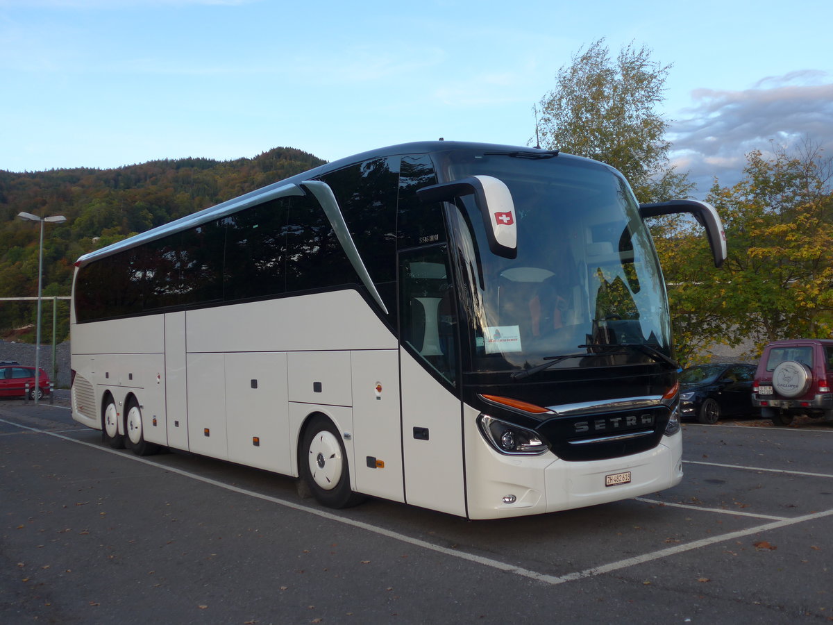 (185'758) - EvoBus, Kloten - ZH 482'618 - Setra am 5. Oktober 2017 in Thun, Seestrasse (Einsatz Zerzuben)