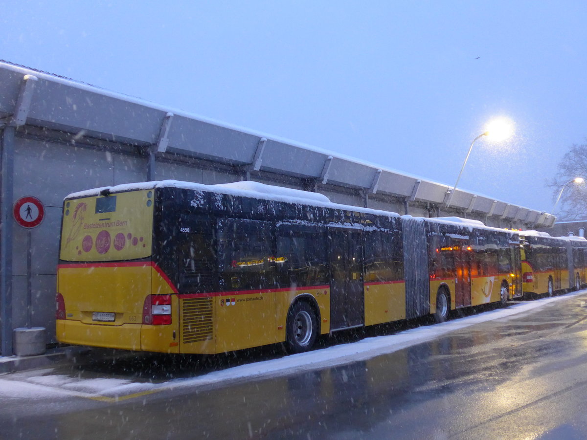 (186'794) - PostAuto Bern - Nr. 663/BE 610'550 - MAN am 9. Dezember 2017 in Bern, Postautostation