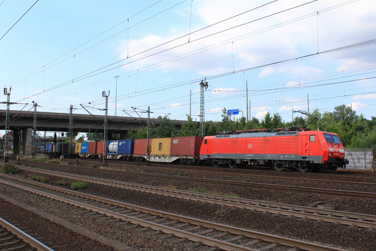 189 008-6 am 31. Juli 2013 in Hamburg-Harburg.