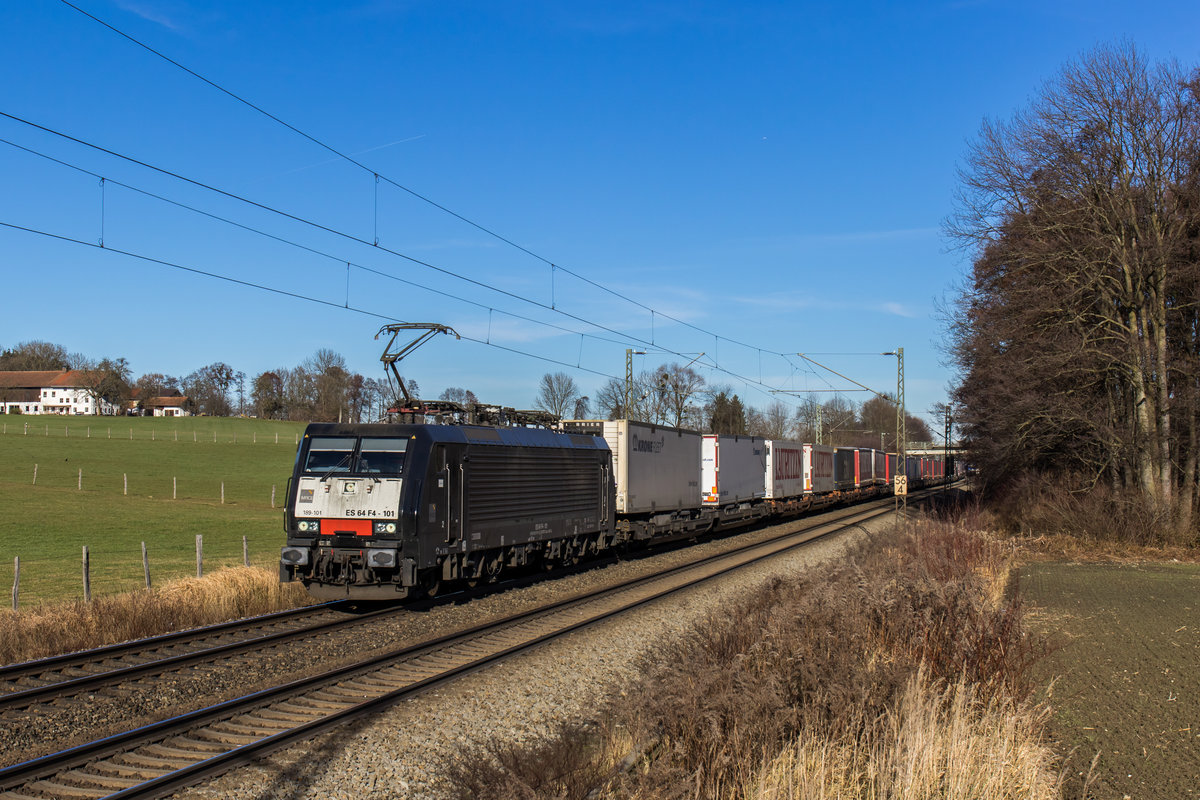 189 101 aus Mnchen kommend am 10. Dezember 2016 bei Vogl.