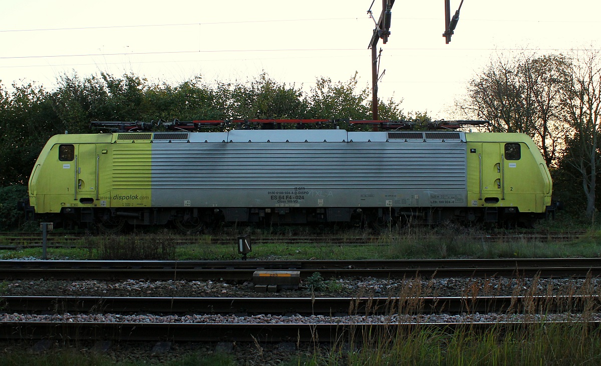 189 924-4 (Class VD REV/Be/16.12.11) abgestellt im Gbf Padborg. 18.10.2013