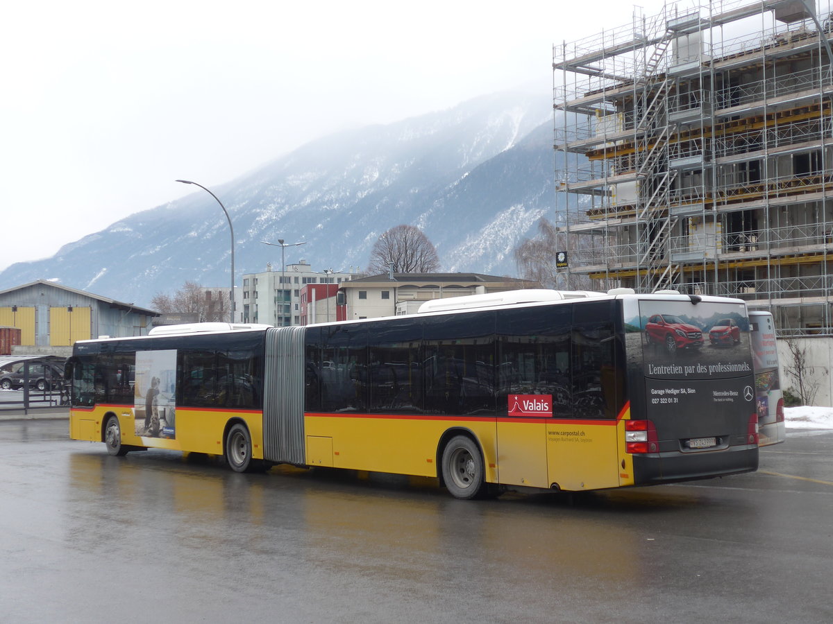 (189'037) - Buchard, Leytron - VS 243'999 - MAN am 3. Mrz 2018 beim Bahnhof Martigny