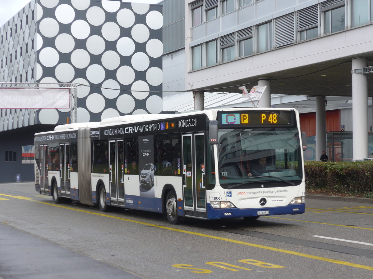 (189'210) - TPG Gen�ve - Nr. 1168/GE 960'918 - Mercedes am 12. M�rz 2018 in Gen�ve, Palexpo