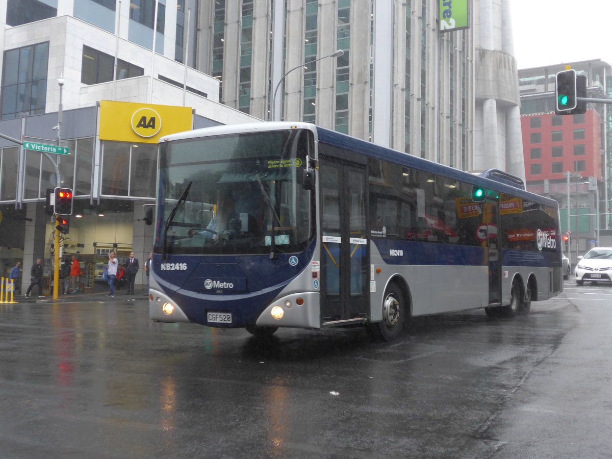 (192'058) - AT Metro, Auckland - Nr. NB2416/CGF520 - MAN/Designline am 30. April 2018 in Auckland