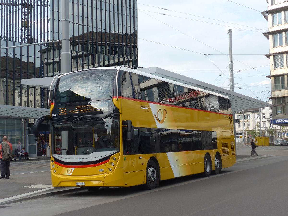 (192'799) - Schwizer, Goldach - SG 111'087 - Alexander Dennis am 5. Mai 2018 beim Bahnhof St. Gallen