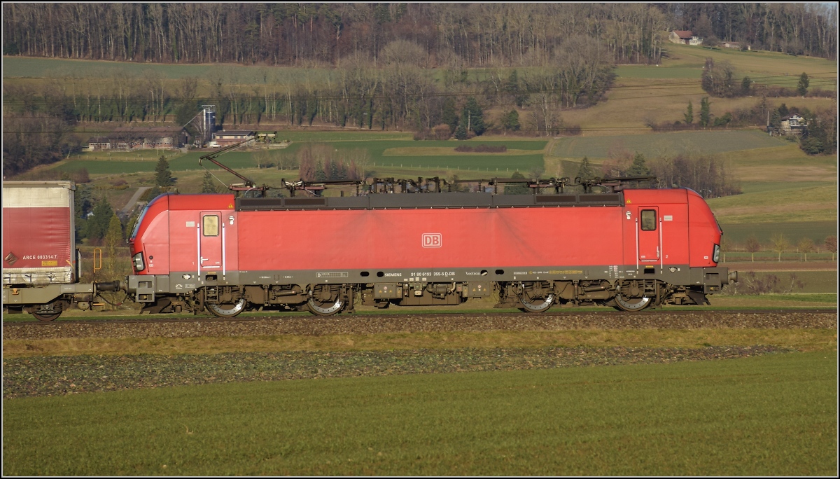 193 355 in Hendschiken. Januar 2022. 