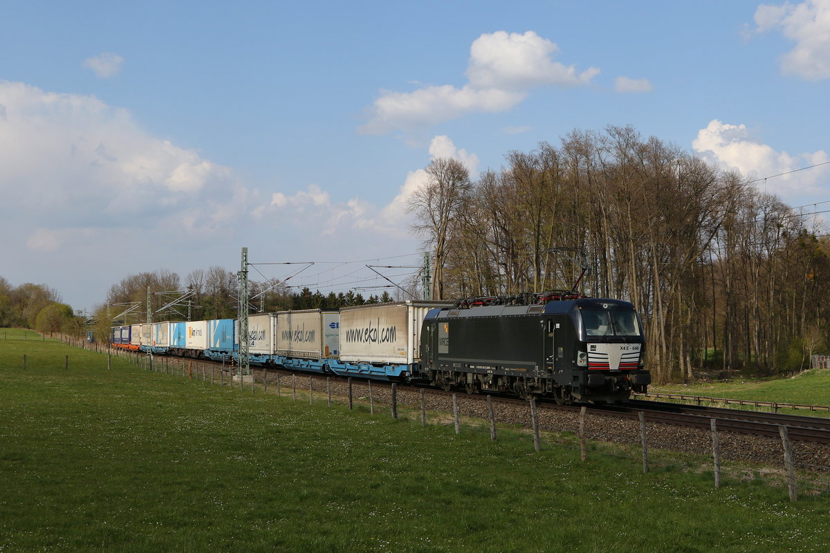 193 646 mit dem  EKOL  aus Mnchen kommend am 21. April 2021 bei Vogl.