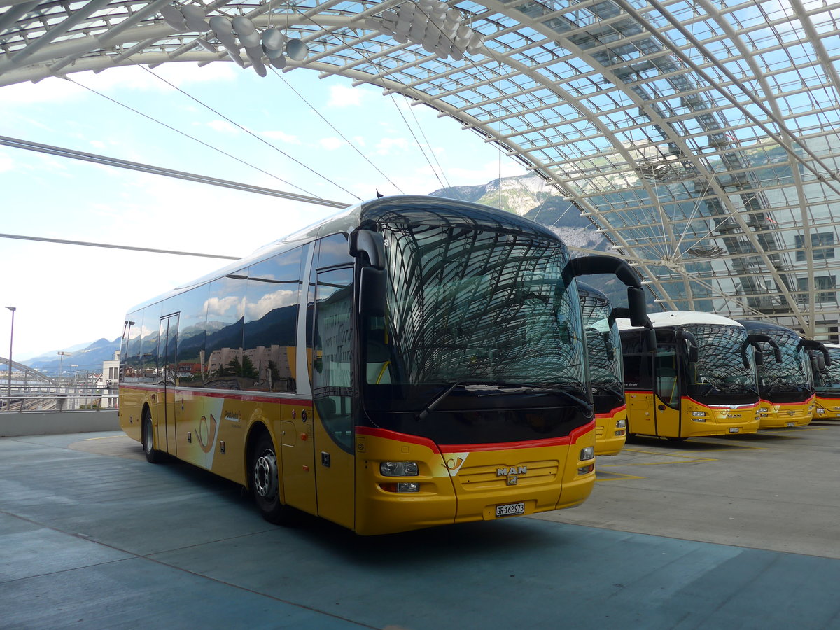 (194'786) - PostAuto Graubnden - GR 162'973 - MAN am 15. Juli 2018 in Chur, Postautostation