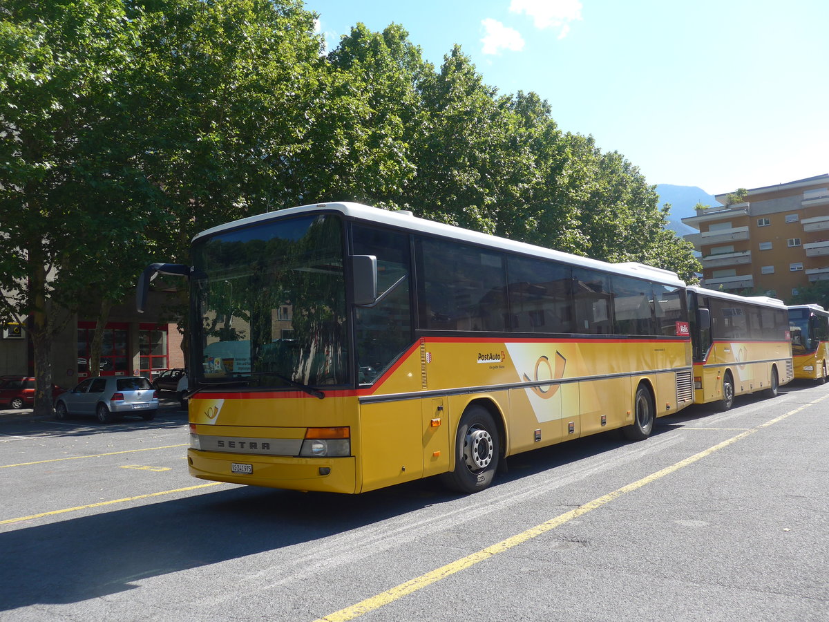 (195'313) - PostAuto Wallis - VS 241'975 - Setra am 29. Juli 2018 in Brig, Garage