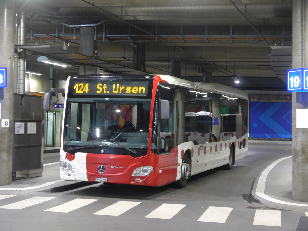 (195'351) - TPF Fribourg - Nr. 1011/FR 300'284 - Mercedes am 31. Juli 2018 in Fribourg, Busbahnhof