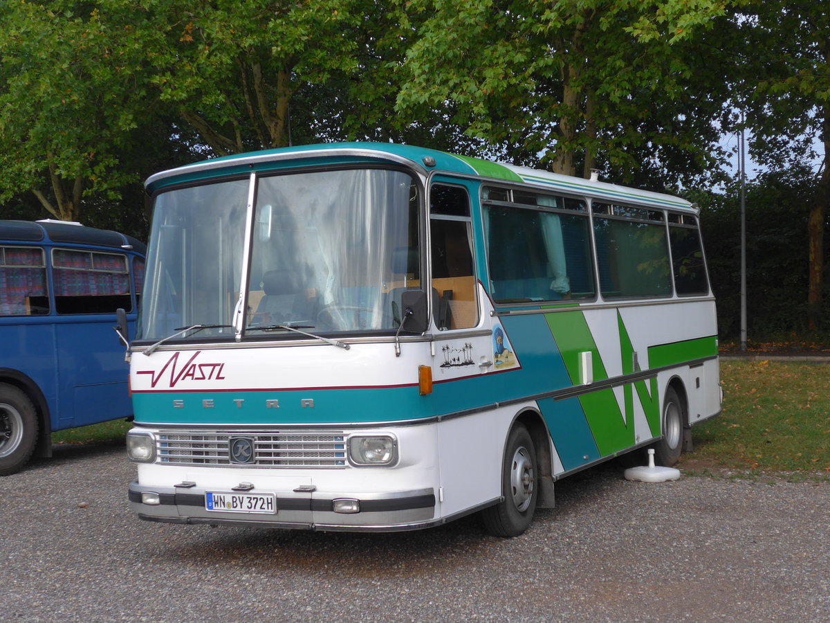 (195'868) - Aus Deutschland: Paulus, Korb - WN-BY 372H - Setra am 17. August 2018 in Wettingen, Zirkuswiese