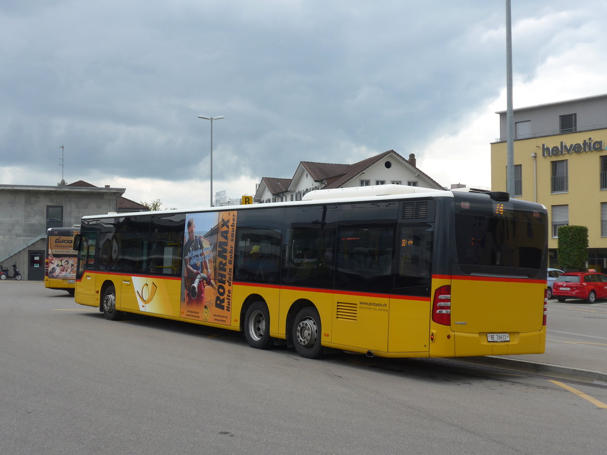 (196'541) - AVA Aarberg - Nr. 3/BE 26'613 - Mercedes am 3. September 2018 beim Bahnhof Lyss