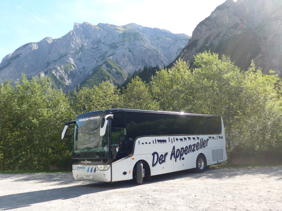 (196'764) - Aus der Schweiz: Frischi's, Herisau - AR 2054 - Van Hool am 11. September 2018 auf der Gramai Alm