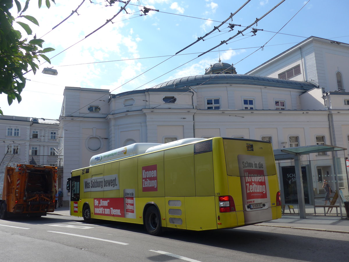 (197'257) - Albus, Salzburg - Nr. L1476/S 926 RJ - MAN am 13. September 2018 in Salzburg, Makartplatz