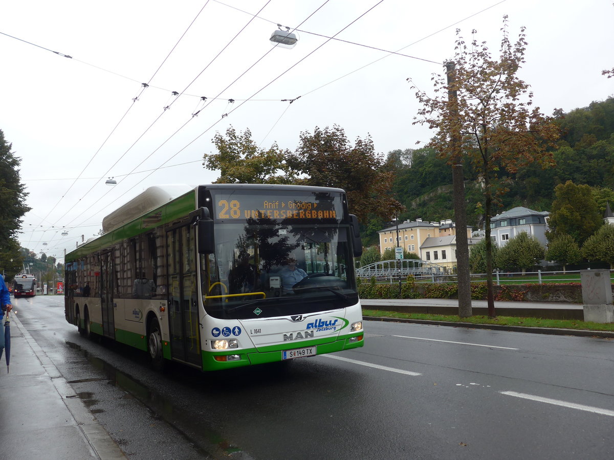 (197'502) - Albus, Salzburg - Nr. L1641/S 149 TX - MAN am 14. September 2018 in Salzburg, Mozartsteg