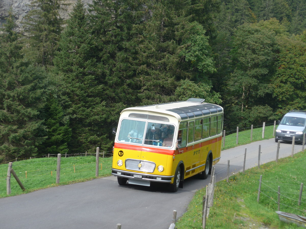 (197'760) - Frutig, Birmensdorf - ZH 560'883 - FBW/FHS (ex P 23'217) am 16. September 2018 in Meiringen, Scheideggstrasse