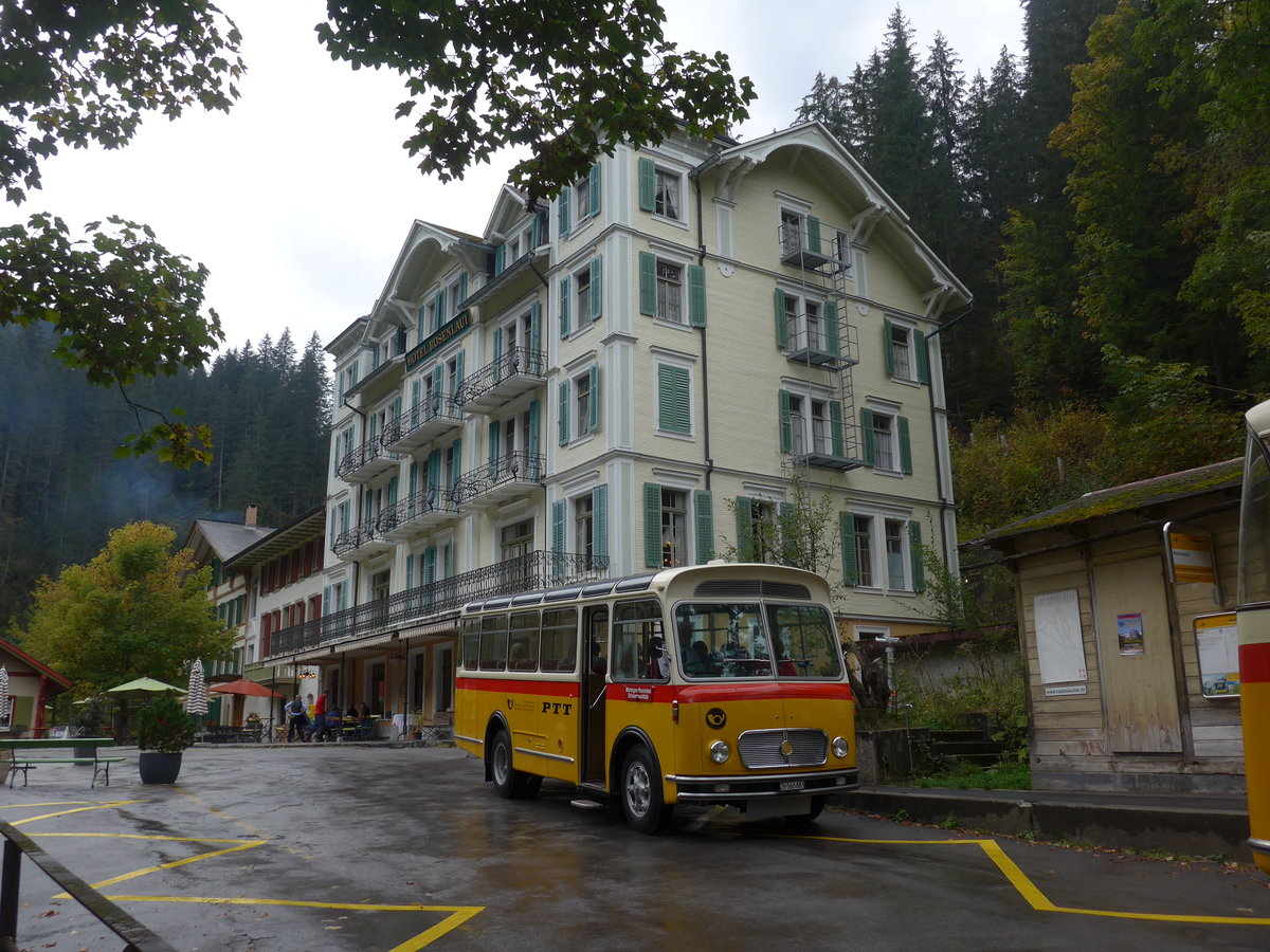 (197'819) - Frutig, Birmensdorf - ZH 560'883 - FBW/FHS (ex P 23'217) am 16. September 2018 in Rosenlaui, Hotel