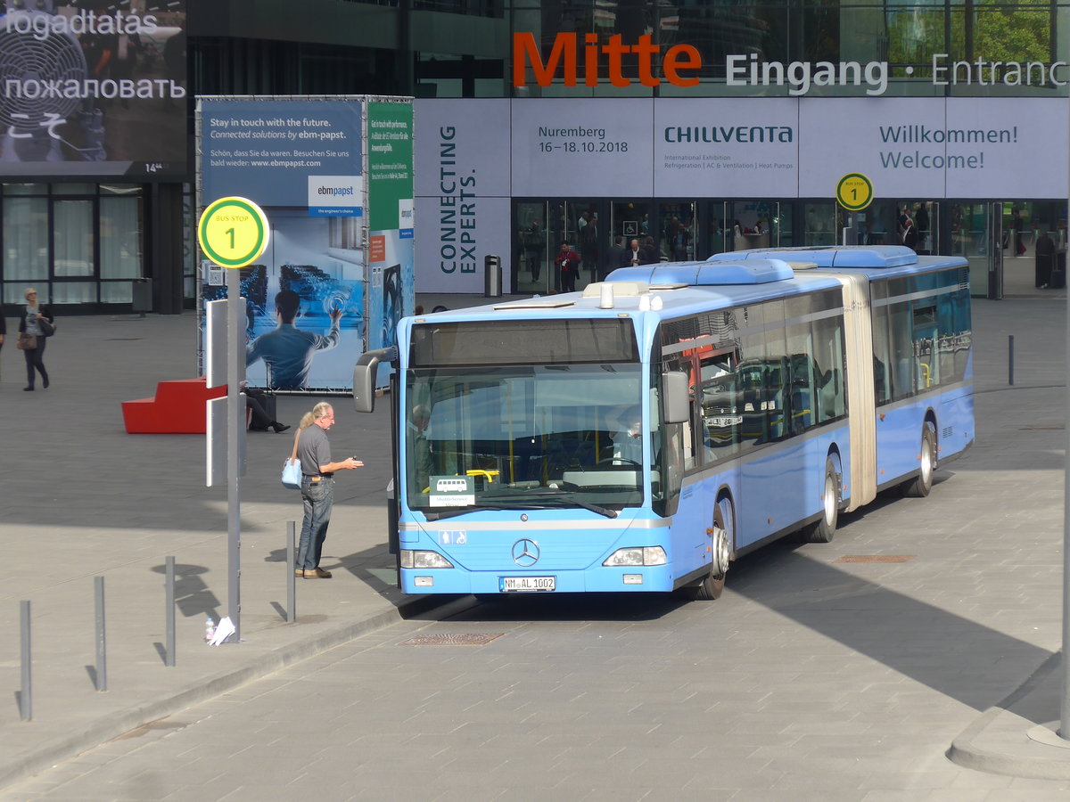 (198'350) - Arzt, Seligenporten - Nr. 33/NM-AL 1002 - Mercedes (ex MVG Mnchen) am 16. Oktober 2018 in Nrnberg, Messe