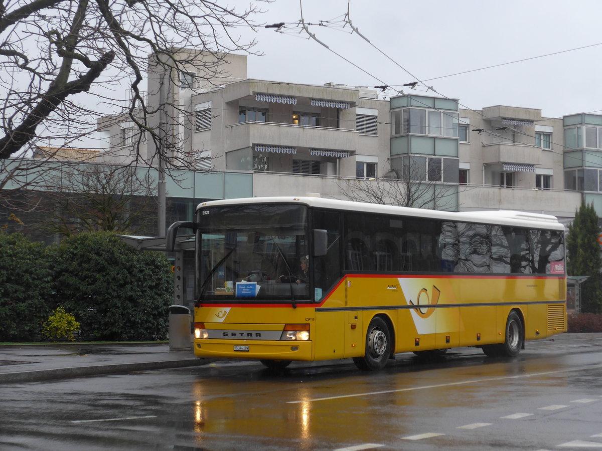 (200'060) - TPC Aigle - Nr. CP19/VS 344'199 - Setra (ex PostAuto Wallis) am 17. Dezember 2018 beim Bahnhof Villeneuve