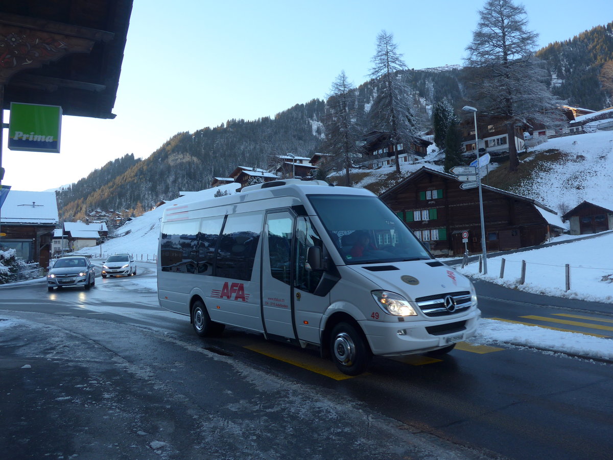 (200'245) - AFA Adelboden - Nr. 39/BE 759'568 - Mercedes (ex Bergmann, Adelboden) am 25. Dezember 2018 in Adelboden, Oey