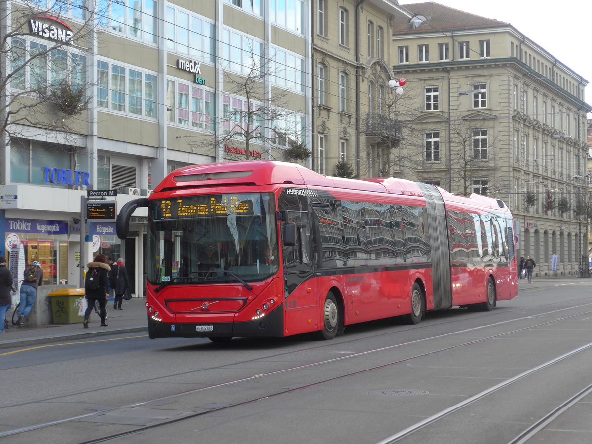 (200'434) - Bernmobil, Bern - Nr. 886/BE 832'886 - Volvo am 31. Dezember 2018 beim Bahnhof Bern
