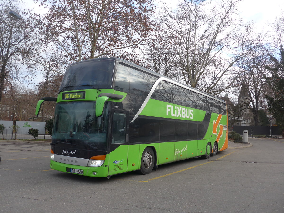 (200'628) - Aus Deutschland: Albus, Mnchen - Nr. M8060/M-EU 8060 - Setra am 2. Januar 2019 in Zrich, Sihlquai