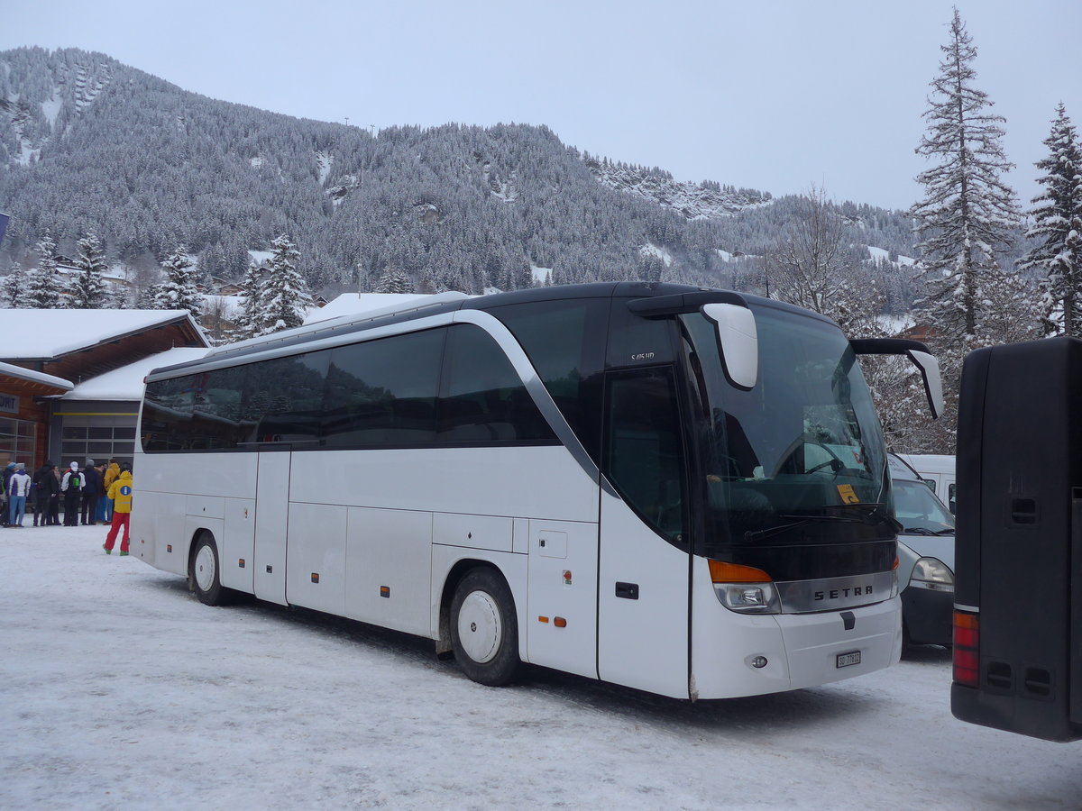 (200'735) - Zeltner, Neuendorf - SO 77'812 - Setra am 12. Januar 2019 in Adelboden, ASB