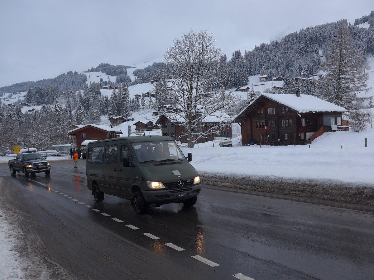 (200'769) - Schweizer Armee - M+34'342 - Mercedes am 12. Januar 2019 in Adelboden, Oey