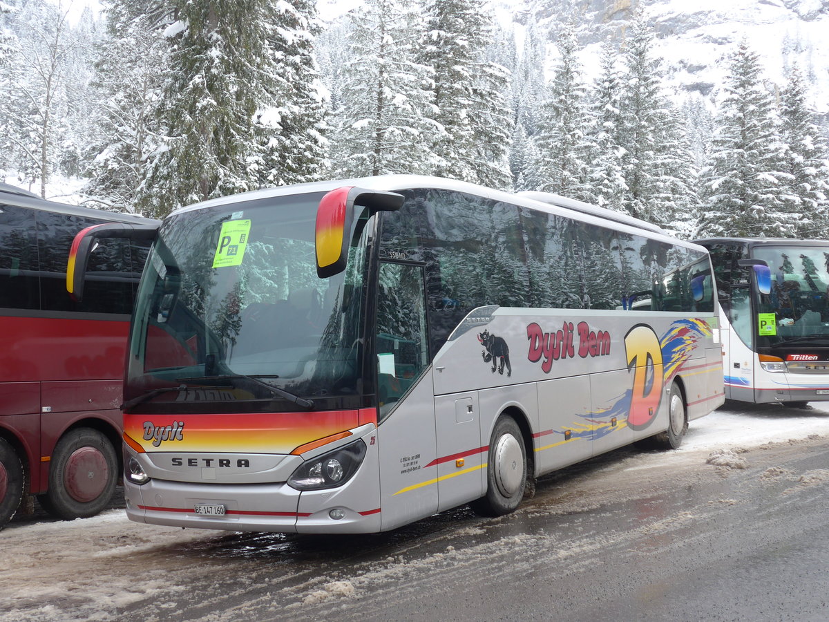 (200'931) - Dysli, Bern - Nr. 25/BE 147'160 - Setra am 12. Januar 2019 in Adelboden, Unter dem Birg