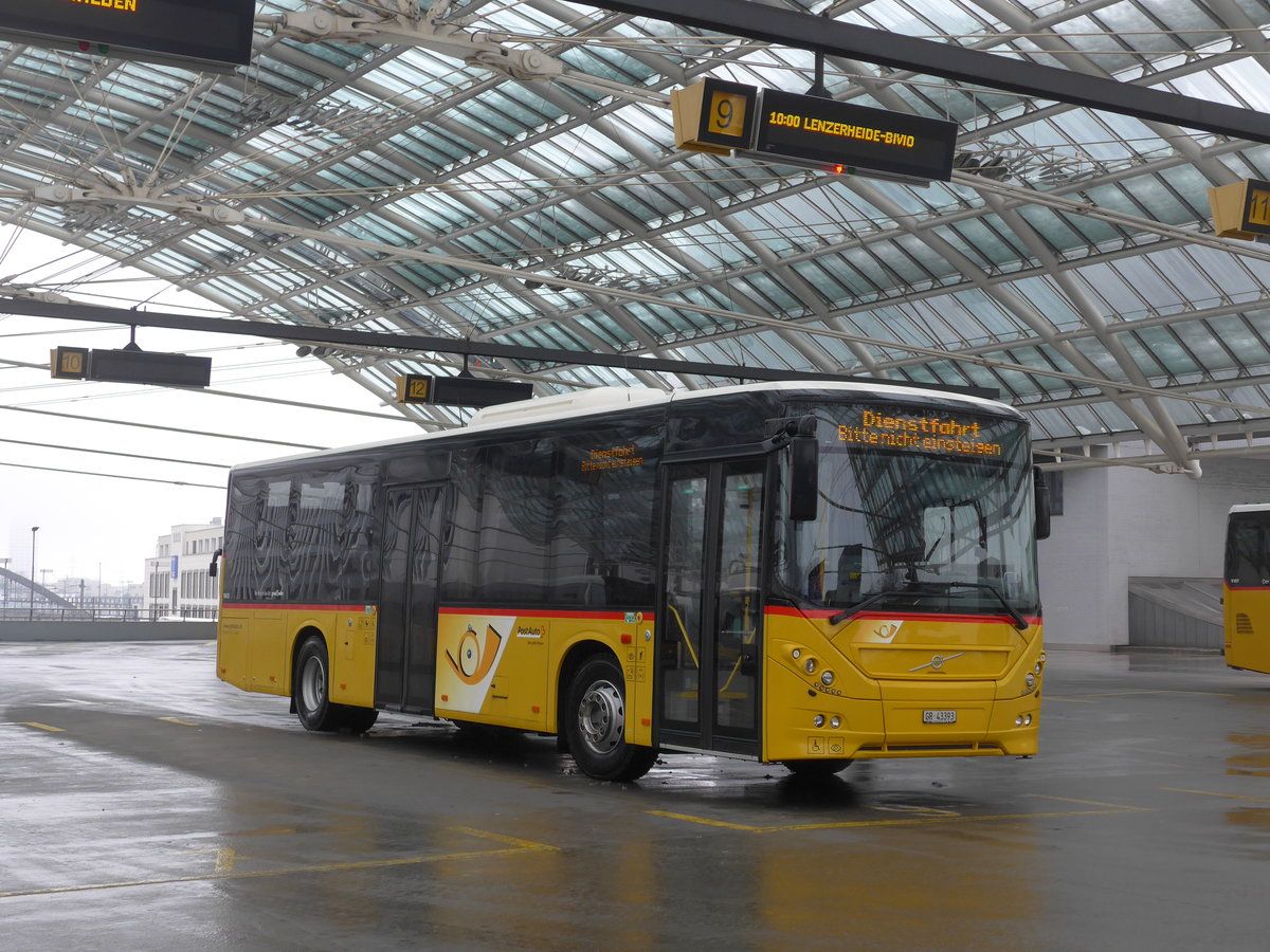 (201'403) - Reptrans, Salouf - GR 43'393 - Volvo am 2. Februar 2019 in Chur, Postautostation