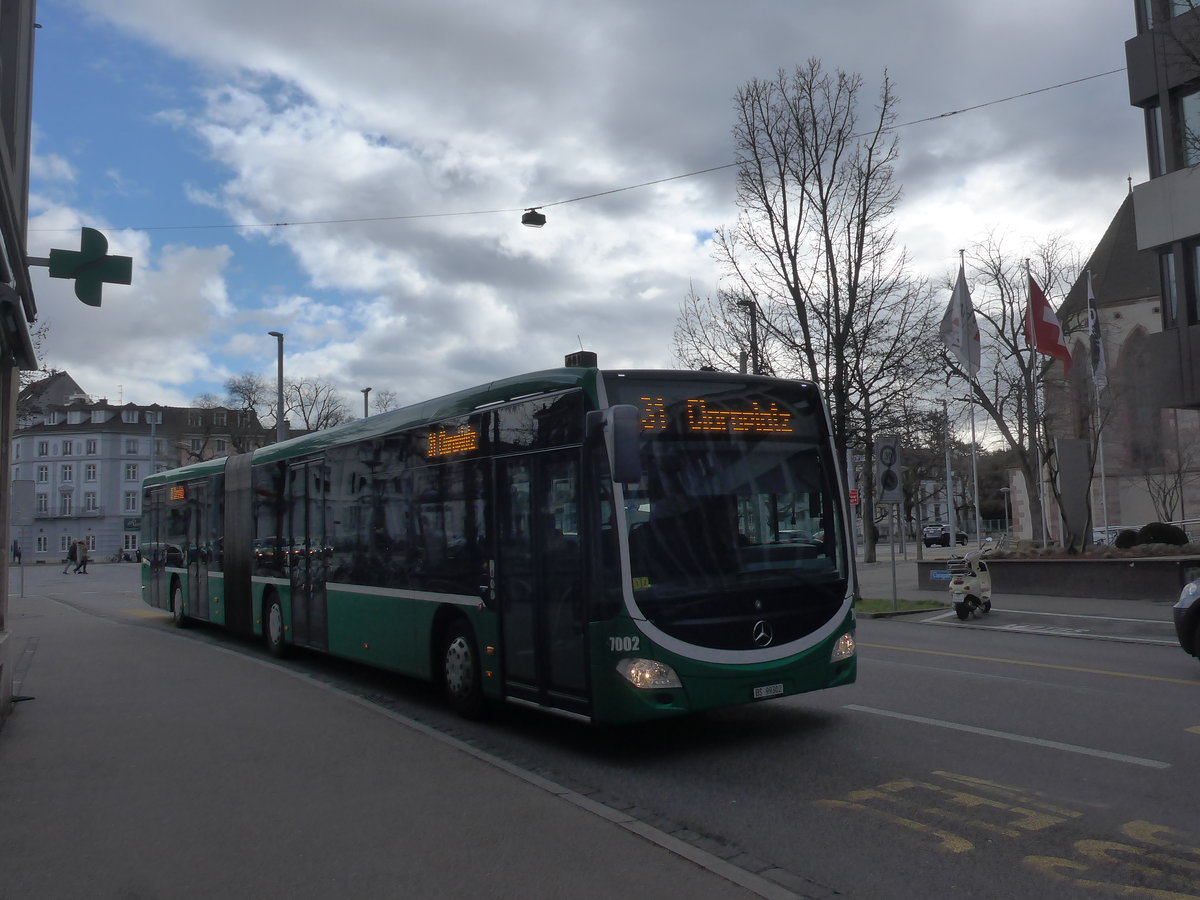 (201'510) - BVB Basel - Nr. 7002/BS 99'302 - Mercedes am 11. Februar 2019 in Basel, Claragraben