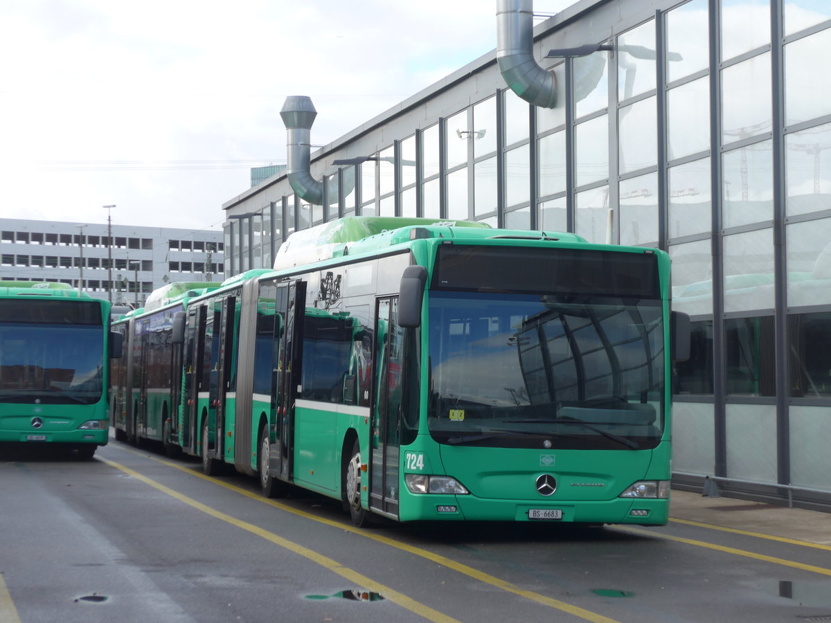 (201'529) - BVB Basel - Nr. 724/BS 6683 - Mercedes am 11. Februar 2019 in Basel, Garage Rankstrasse